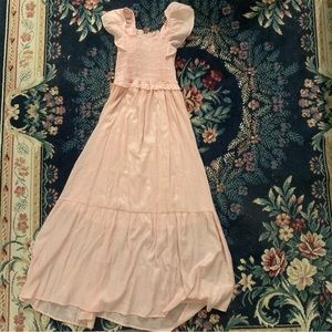 Light pink Moon River Smocked Dress